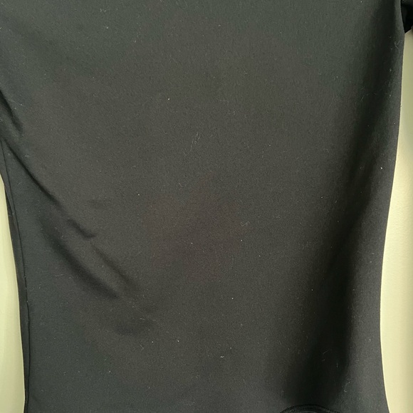 Abercrombie Long-Sleeve Seamless Fabric V-Neck Bodysuit - Black - Small - Picture 7 of 8